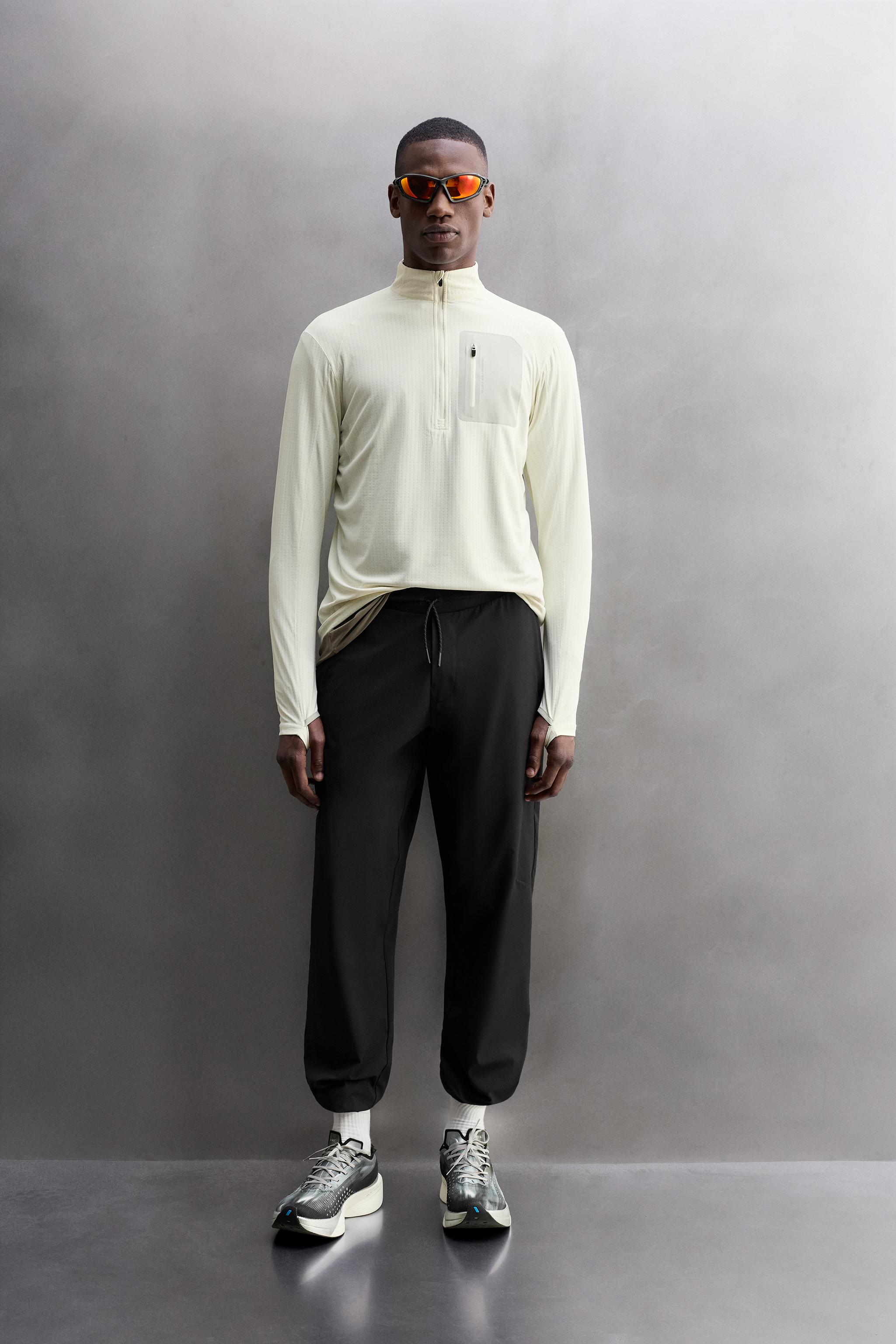 その他 Saruwa2 TECHNICAL QUARTER-ZIP T-SHIRT - Oyster-white | ZARA United