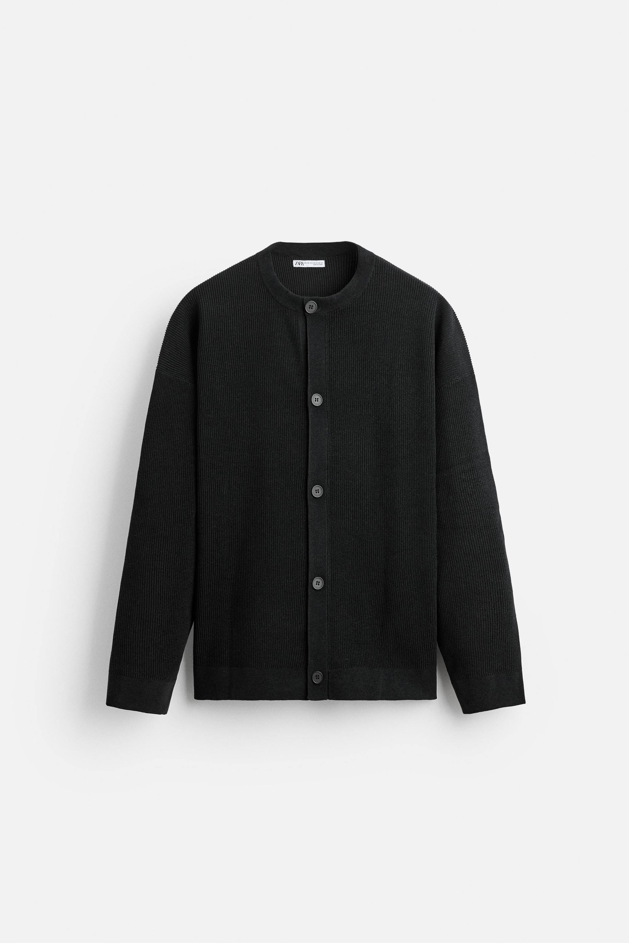 テクスチャー カーディガン - ブラック | ZARA Japan / 日本 テクスチャー カーディガン - ブラック | ZARA Japan / 日本