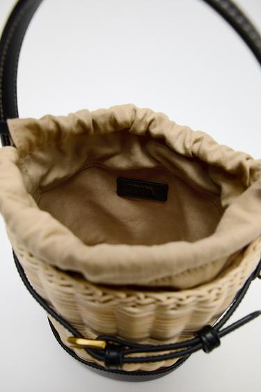 SAC RIGIDE TOP TRESSÉ - Beige clair de Zara - Image 3