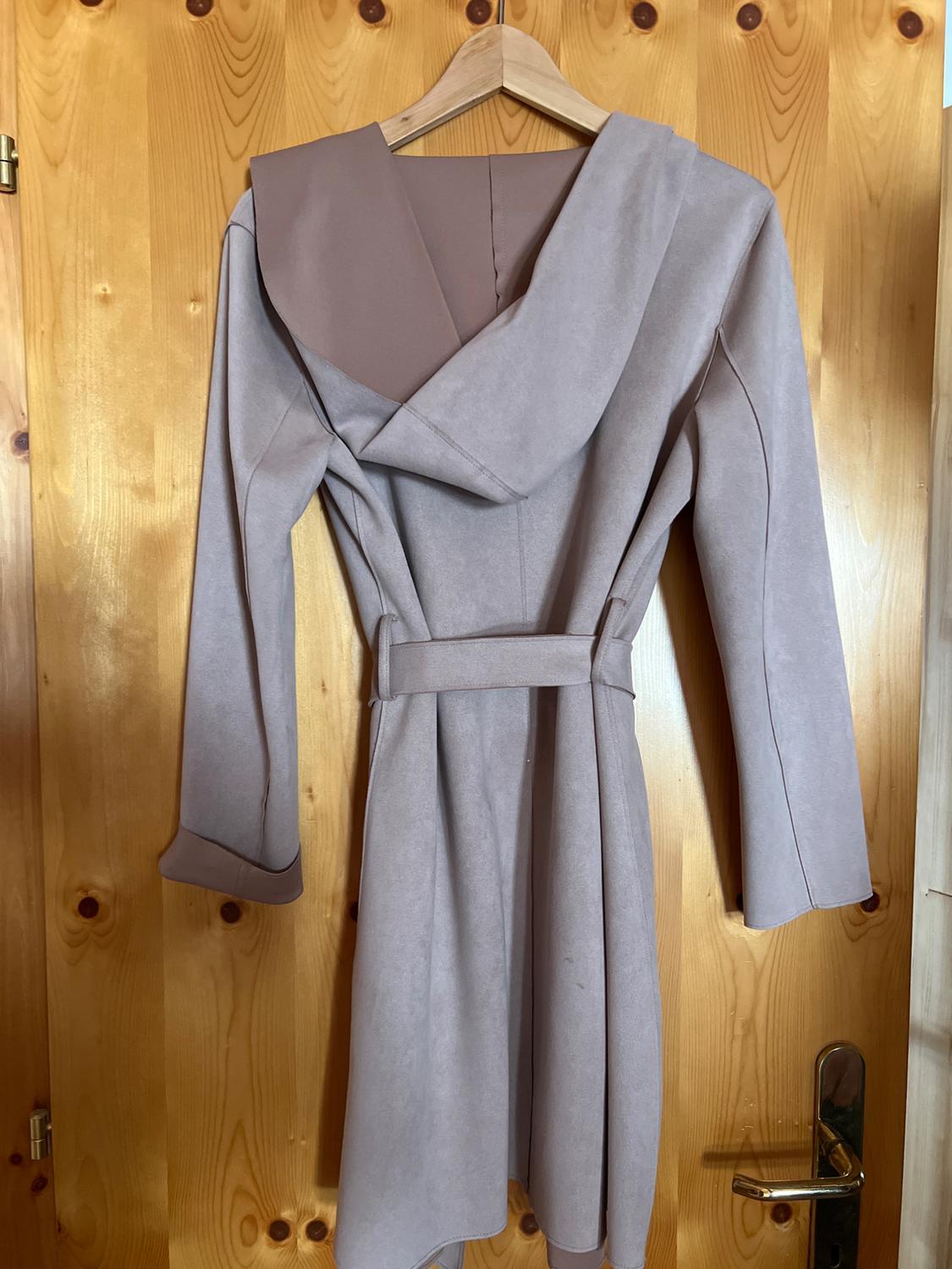 HOODED FAUX SUEDE JACKET - Image 2