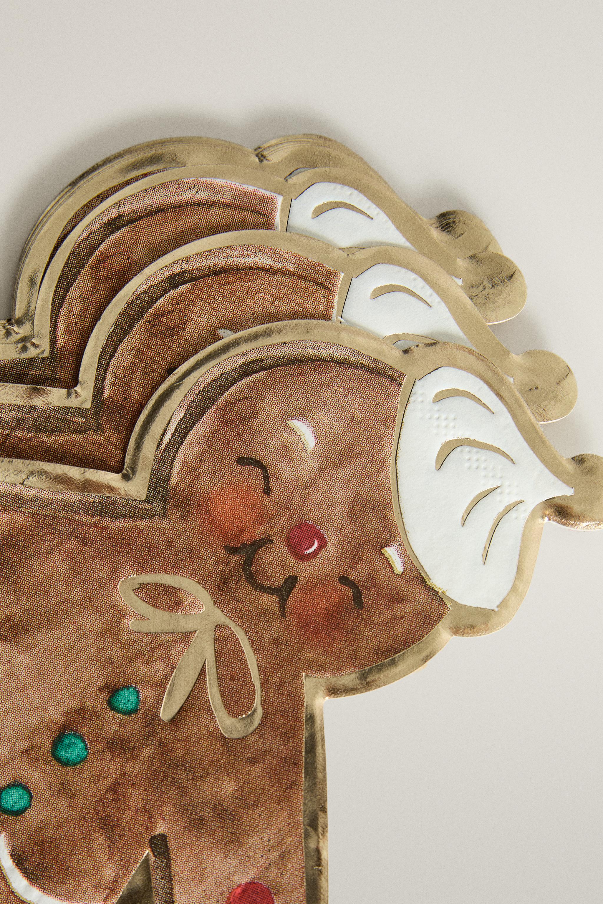 CHRISTMAS GINGERBREAD PAPER NAPKINS (PACK OF 20)