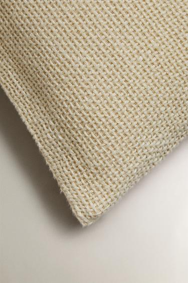 LINEN CUSHION COVER - Beige by Zara - Image 3