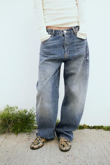 ЛОФЕРЫ С ЭФФЕКТОМ ЗМЕИНОЙ КОЖИ — Разноцветный от Zara — изображение 0