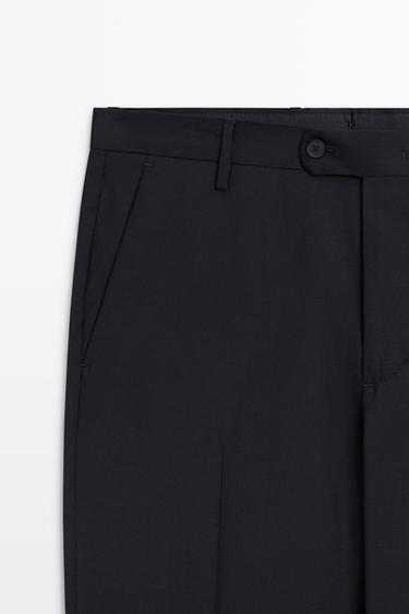 Wool suit pants — Navy blue 2