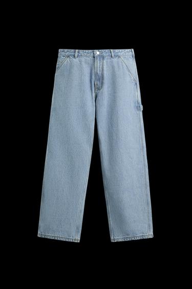 RELAXED FIT CARPENTER JEANS - Light blue by Zara - Image 0