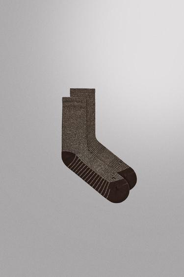 TECHNISCHE SPORTSOKKEN SET VAN 2 - Bruin van Zara