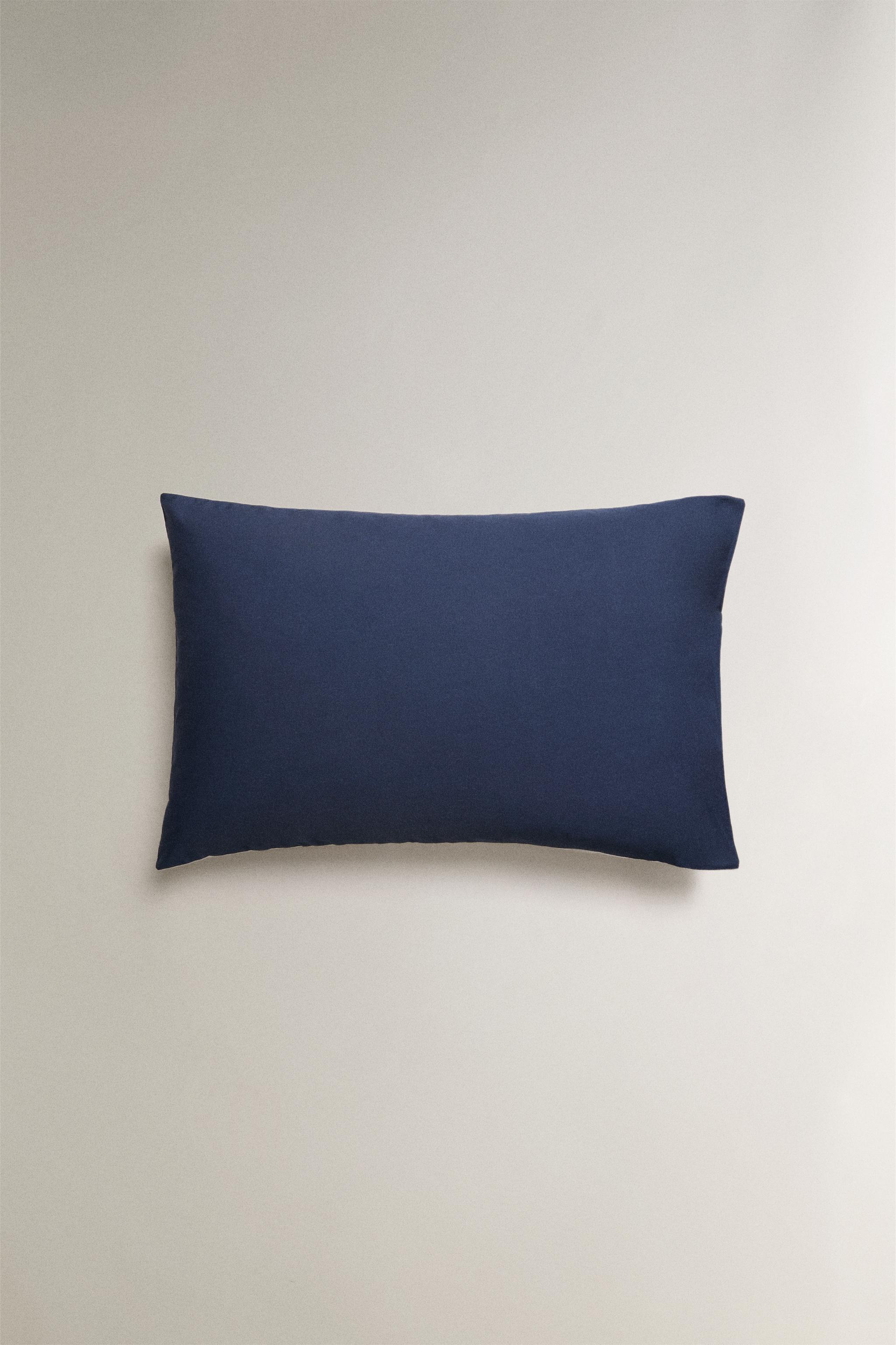 Zara REVERSIBLE COTTON PERCALE PILLOWCASE — фото 4