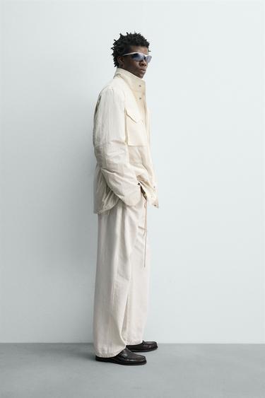 BLOUSON TECHNIQUE MATELASSÉ AVEC POCHES - Beige clair de Zara - Image 3