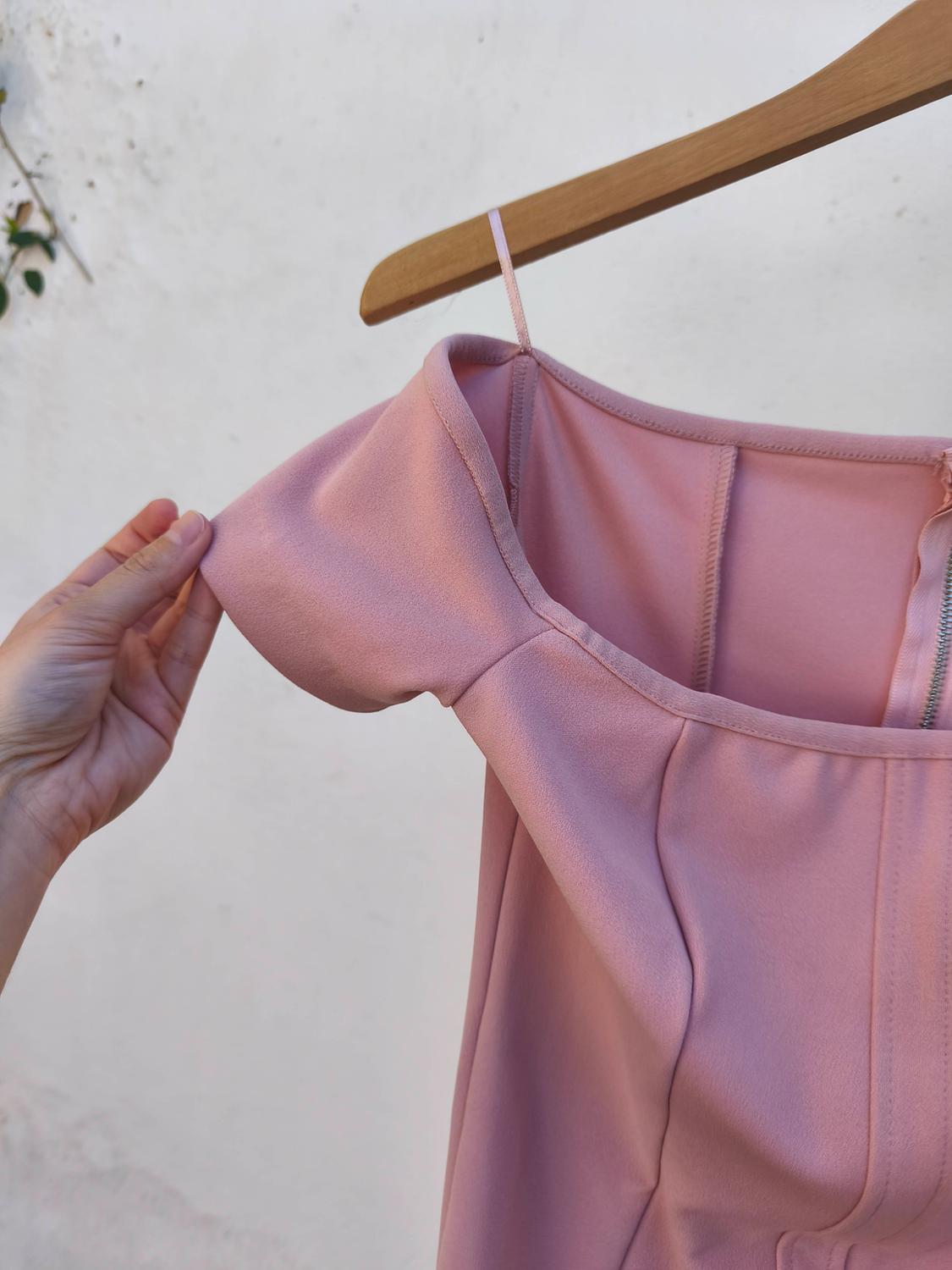 TOP STITCHED DRESS - Image 6