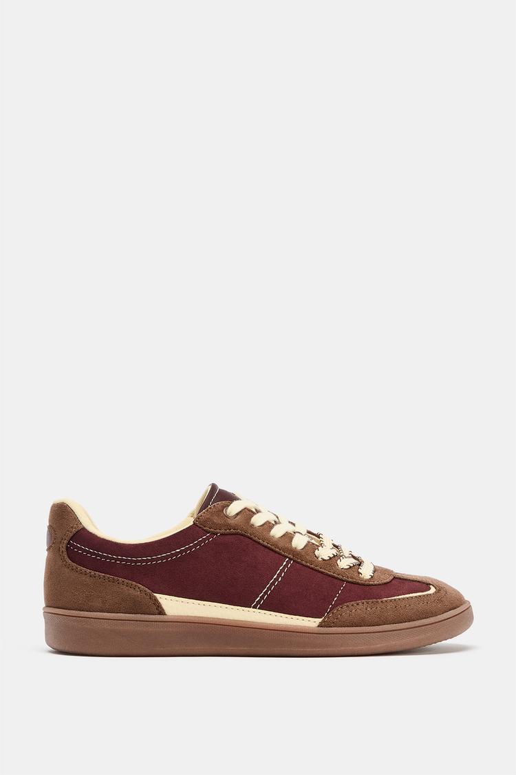 SNEAKERS Burgundy Red ZARA United States