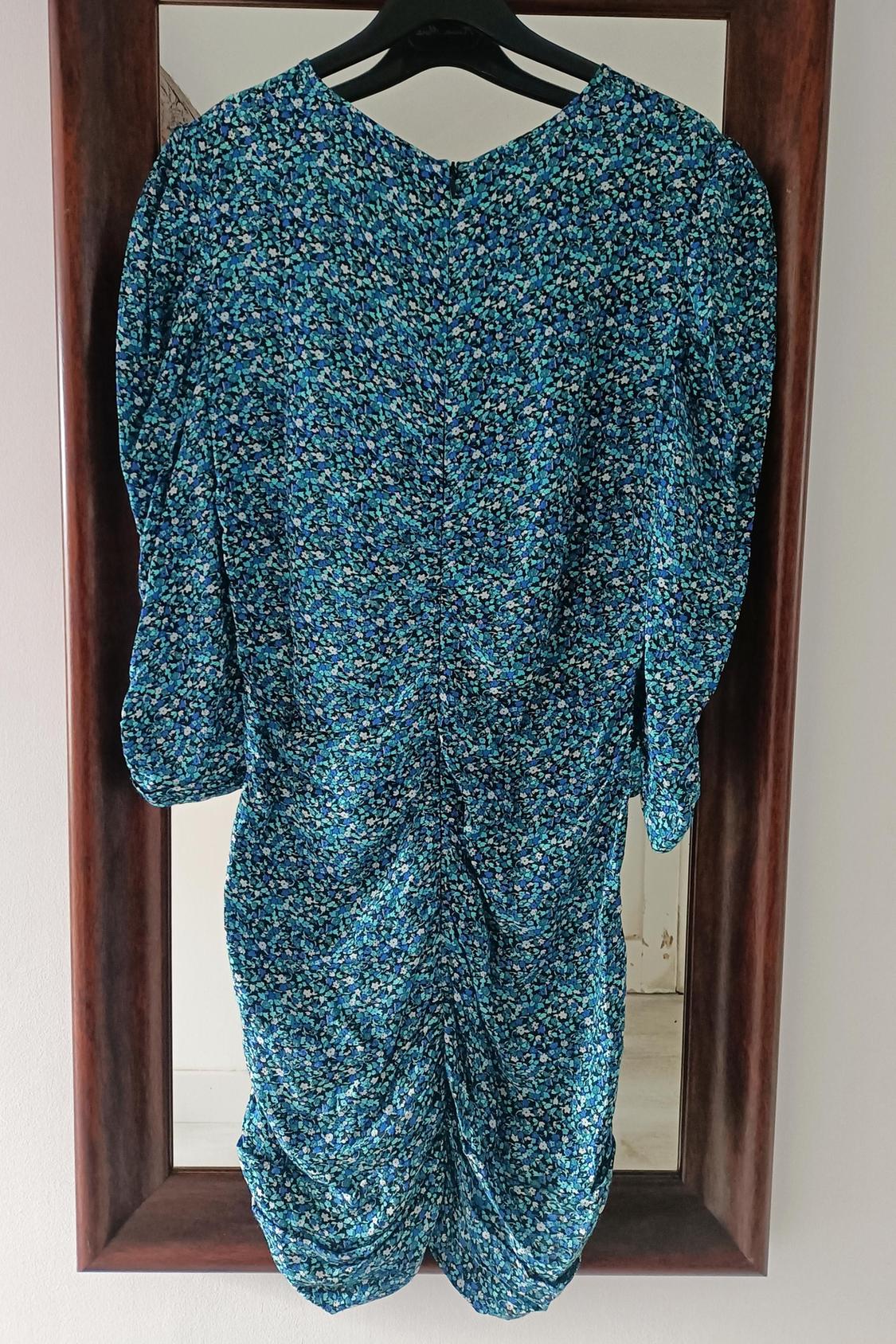PRINTED DRAPED DRESS - Image 3