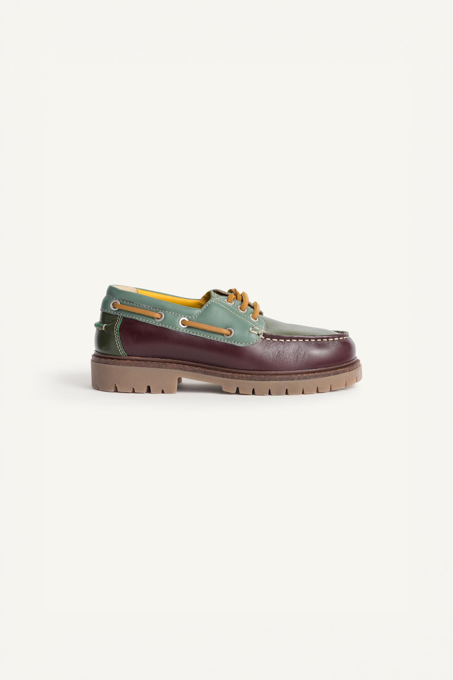 Детские туфли Zara Limited Edition Leather Boat, цвет: Разноцветный — фото 5