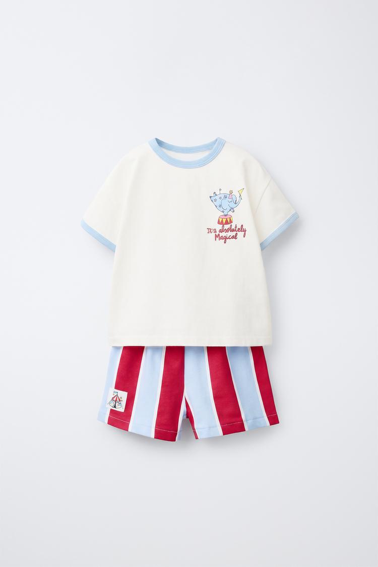 1 1/2-6 AÑOS/ Pijama con estampado de circo
