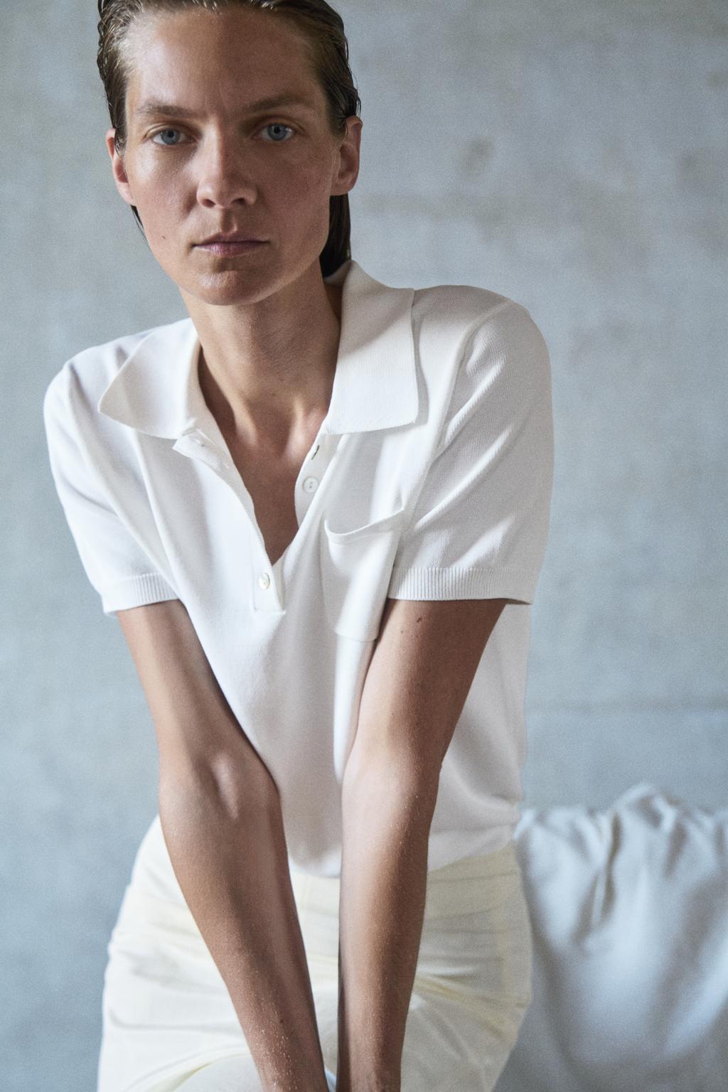 SHORT SLEEVE KNIT POLO SHIRT