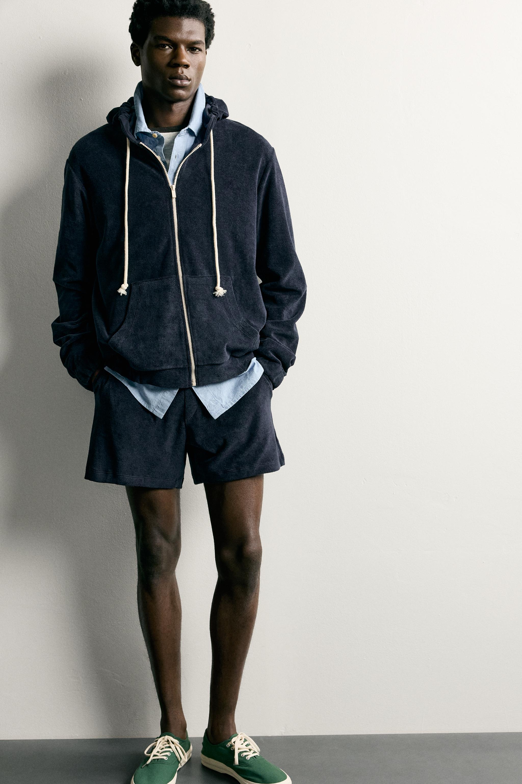RELAXED FIT TERRY SHORTS