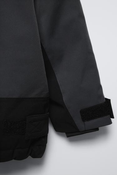 WATER-REPELLENT AND WINDPROOF RECCO® SYSTEM KANGAROO JACKET - SKI COLLECTION - Black by Zara - Image 12
