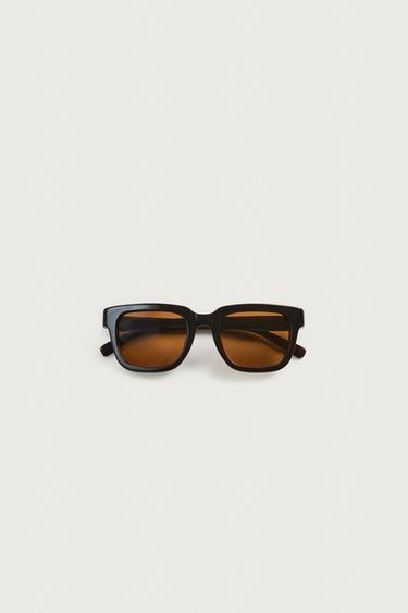SQUARE SUNGLASSES - Dark brown by Zara