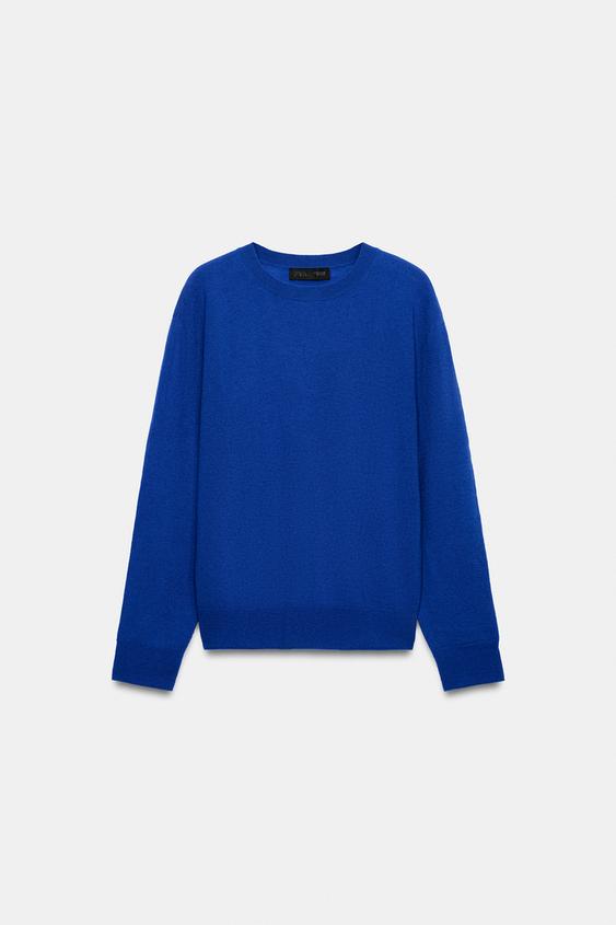 100% EXTRA-SOFT WOOL JUMPER - Bluish by Zara - Image 4