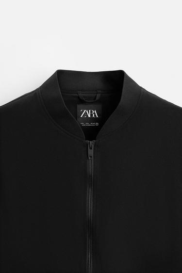 LIGHTWEIGHT BOMBER JACKET - Black by Zara - Image 9