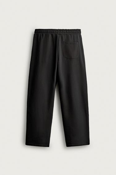 PANTALON DE JOGGING COUPE DÉCONTRACTÉE BASIQUE - Noir de Zara - Image 6