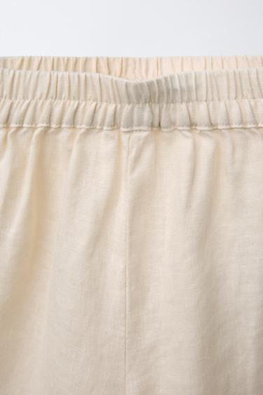 100% LINEN CULOTTES - Ecru by Zara - Image 2