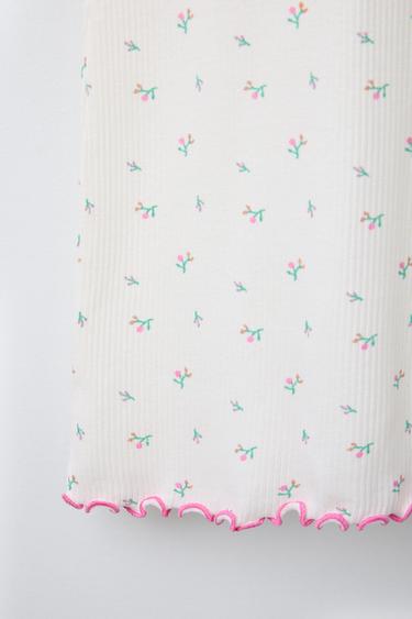3-6 ANS/ CHEMISE DE NUIT PETITES FLEURS - Écru de Zara - Image 3