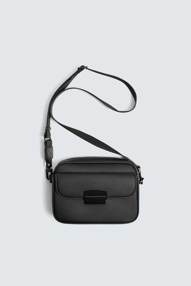 CROSSBODY KABELKA S TEXTÚROU - Čierna zn. Zara