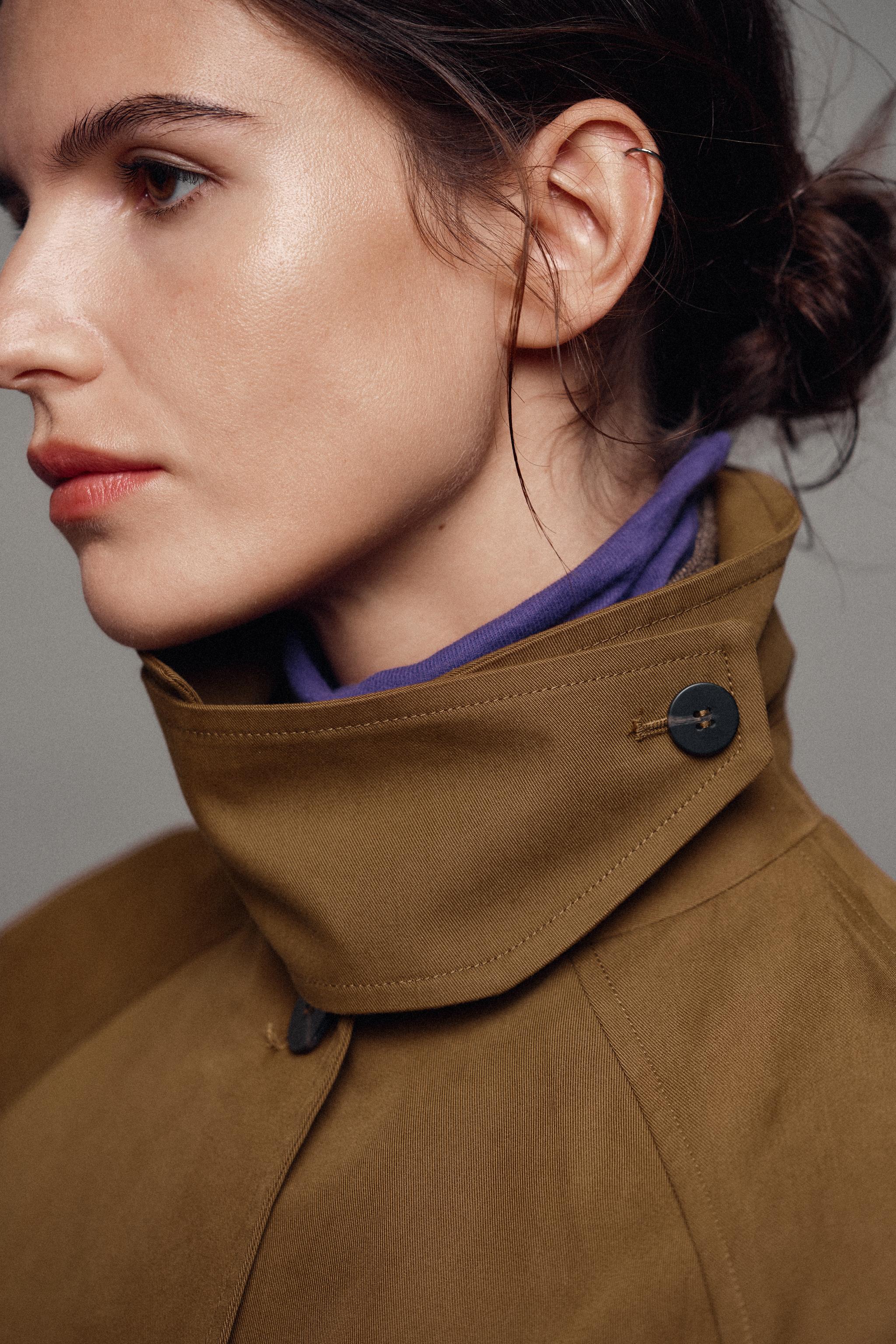 ZW COLLECTION MIDI TRENCH COAT - Dark camel | ZARA Turkey