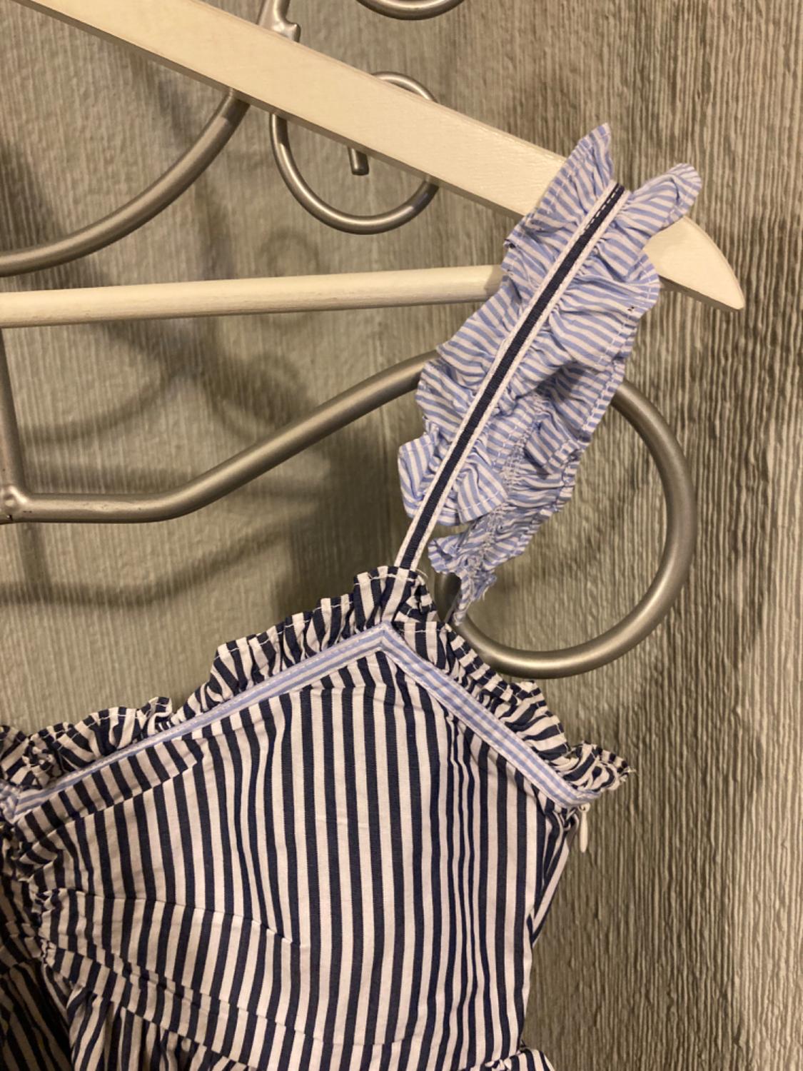 STRIPED TOP WITH THIN STRAPS - Image 3