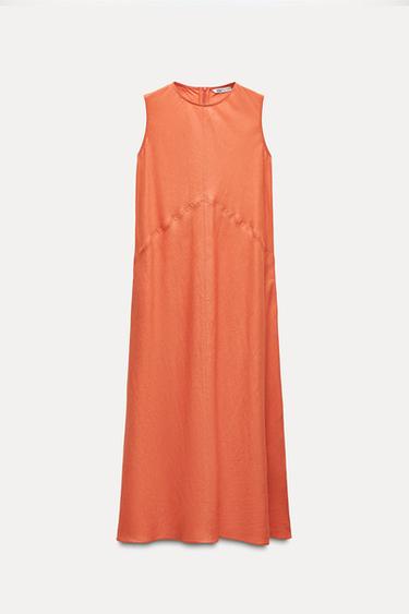 ZW COLLECTION MIDI ATY ZE 100% LNU - Oranov od Zara