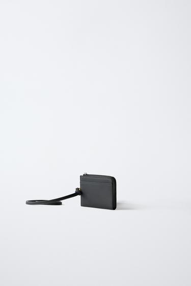 PORTEFEUILLE DRAGONNE EFFET GOMMÉ - Noir de Zara - Image 1