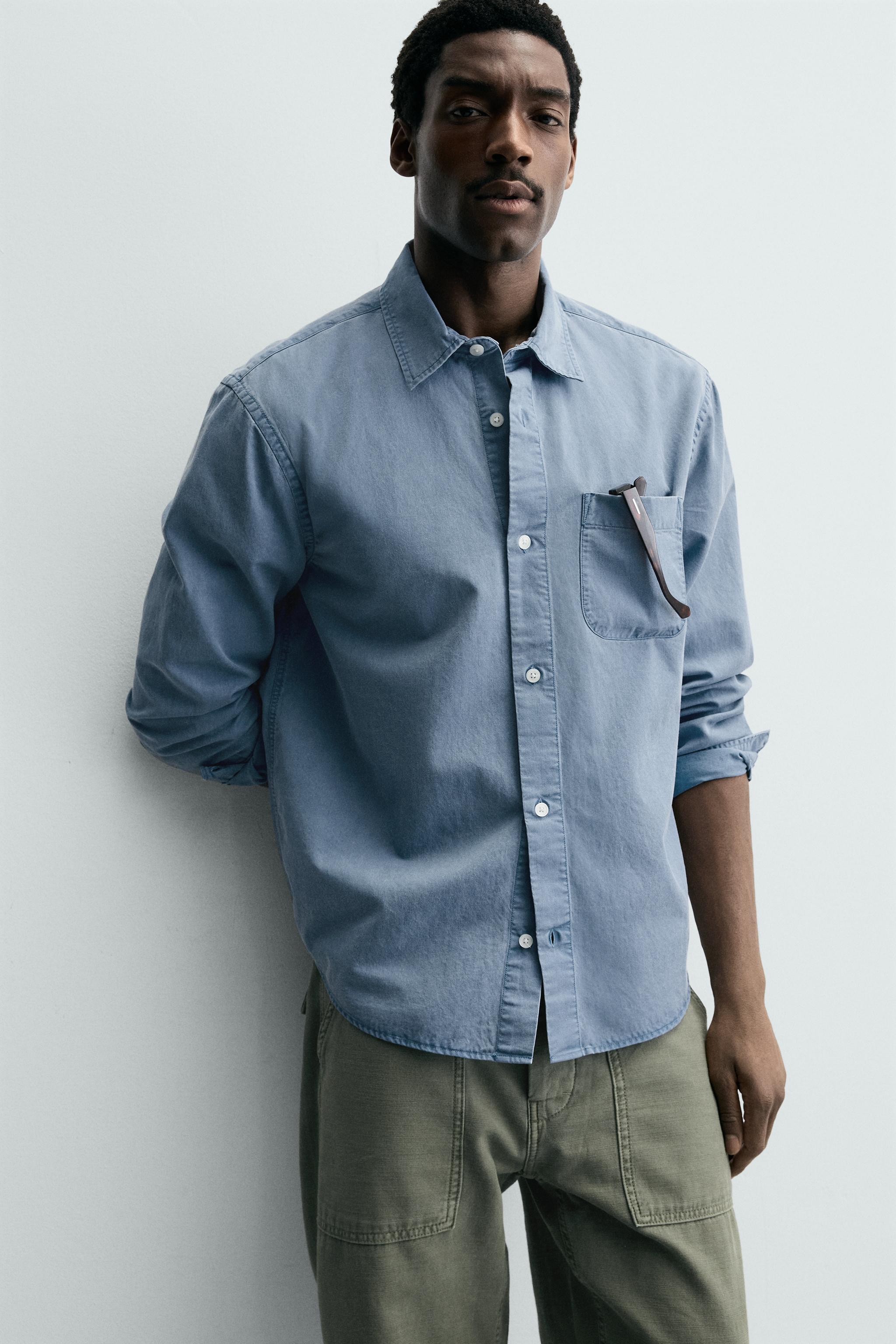 WASHED FLOWY SHIRT