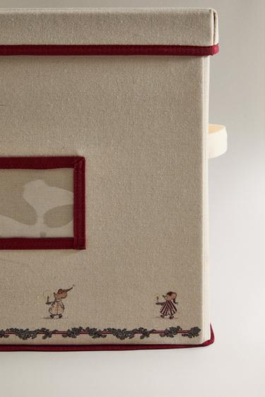 BOÎTE DE RANGEMENT DÉCORATIONS DE NOËL - Rouge de Zara - Image 3