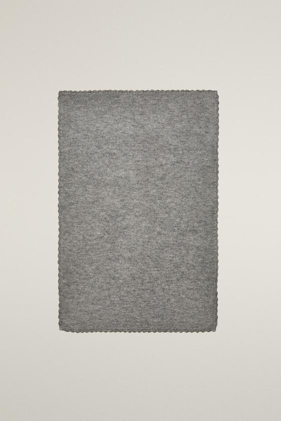 MANTA INFANTIL ALPACA - Cinzento da Zara - Imagem 0