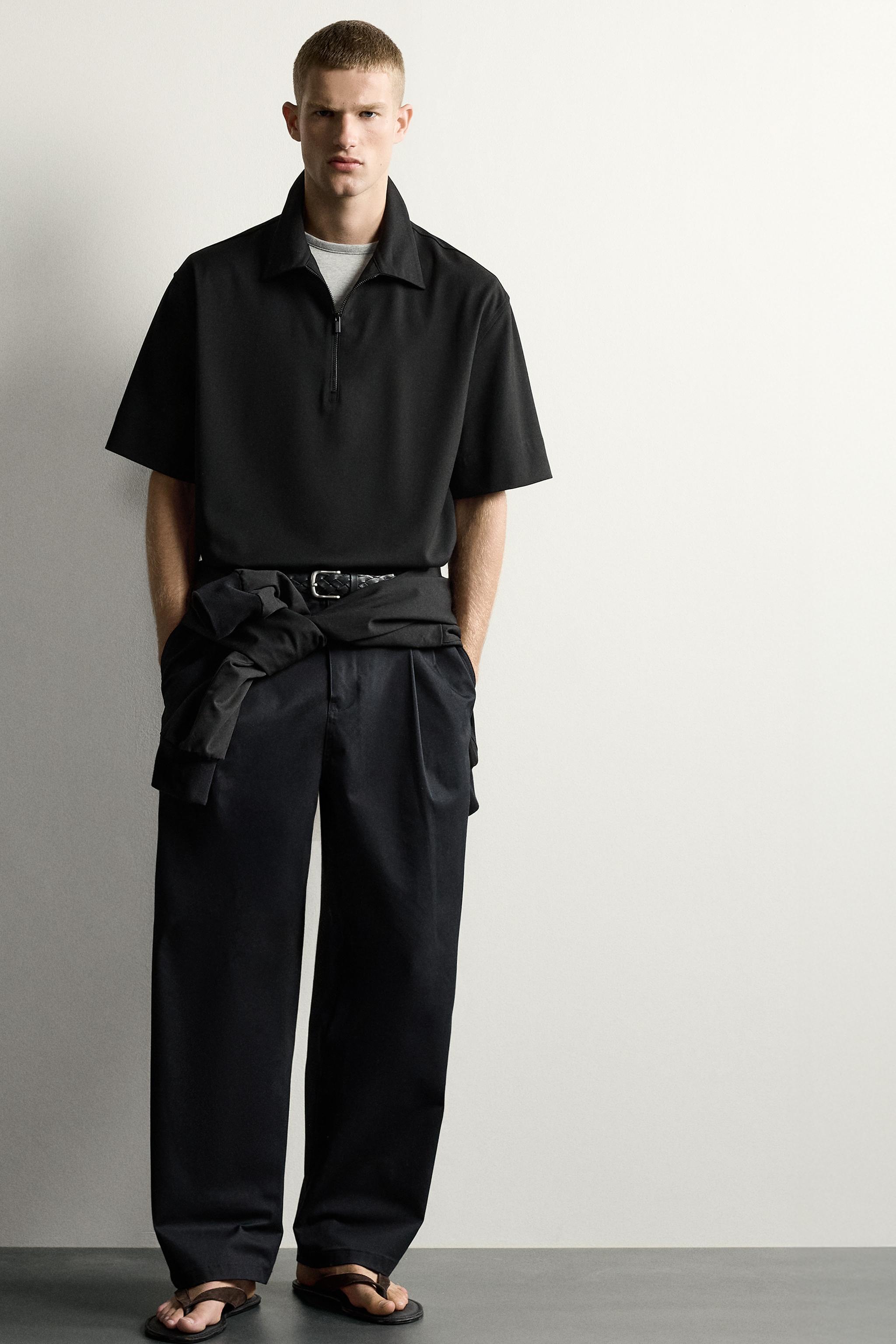 TECHNICAL ZIP POLO SHIRT