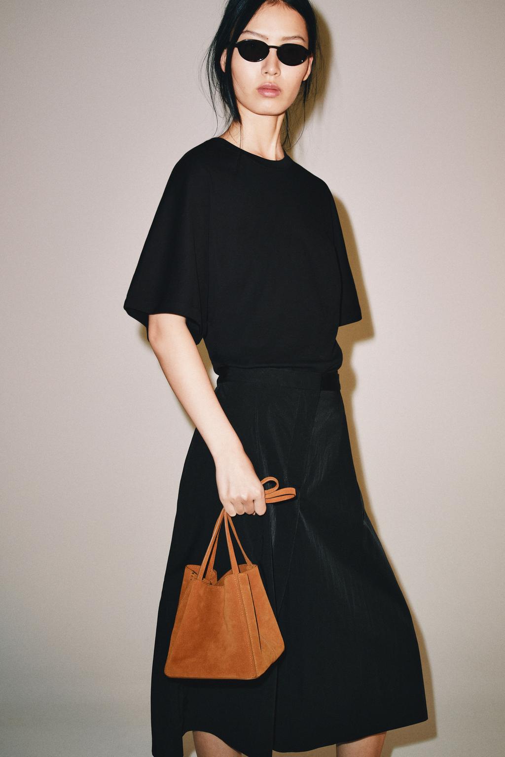 Zara Dəri mini çiyin çantası