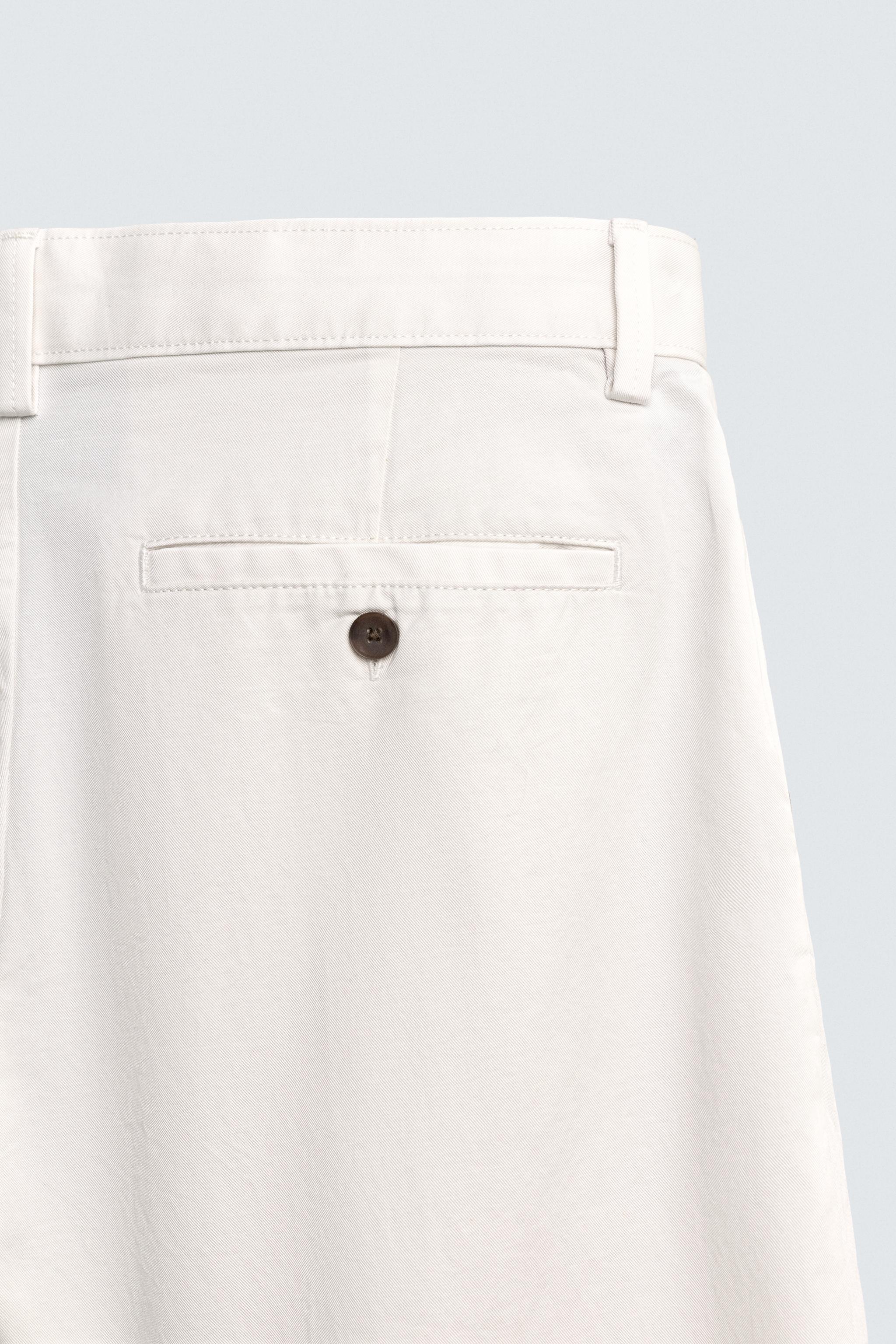 SHORT REGULAR FIT À PLIS