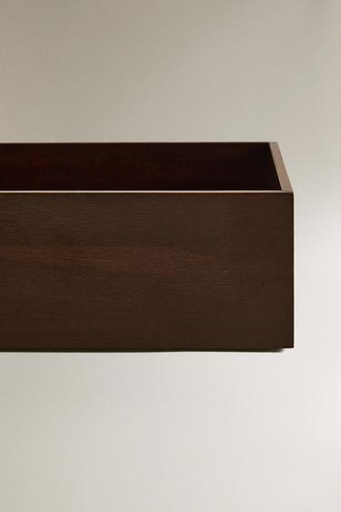 WOODEN MAKEUP ORGANISER BOX - Light beige by Zara - Image 3