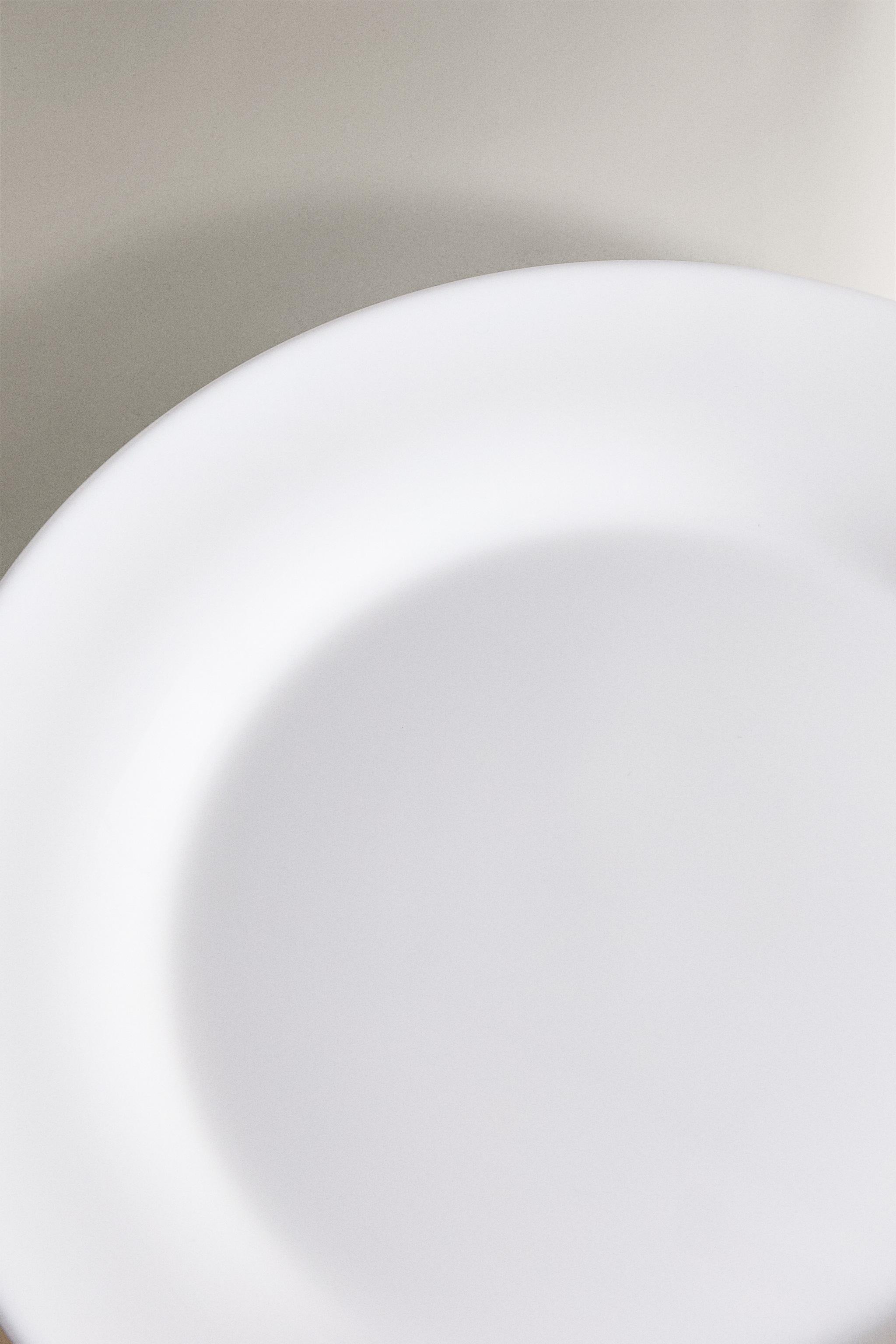 ASSIETTE À DESSERT VERRE BLANC