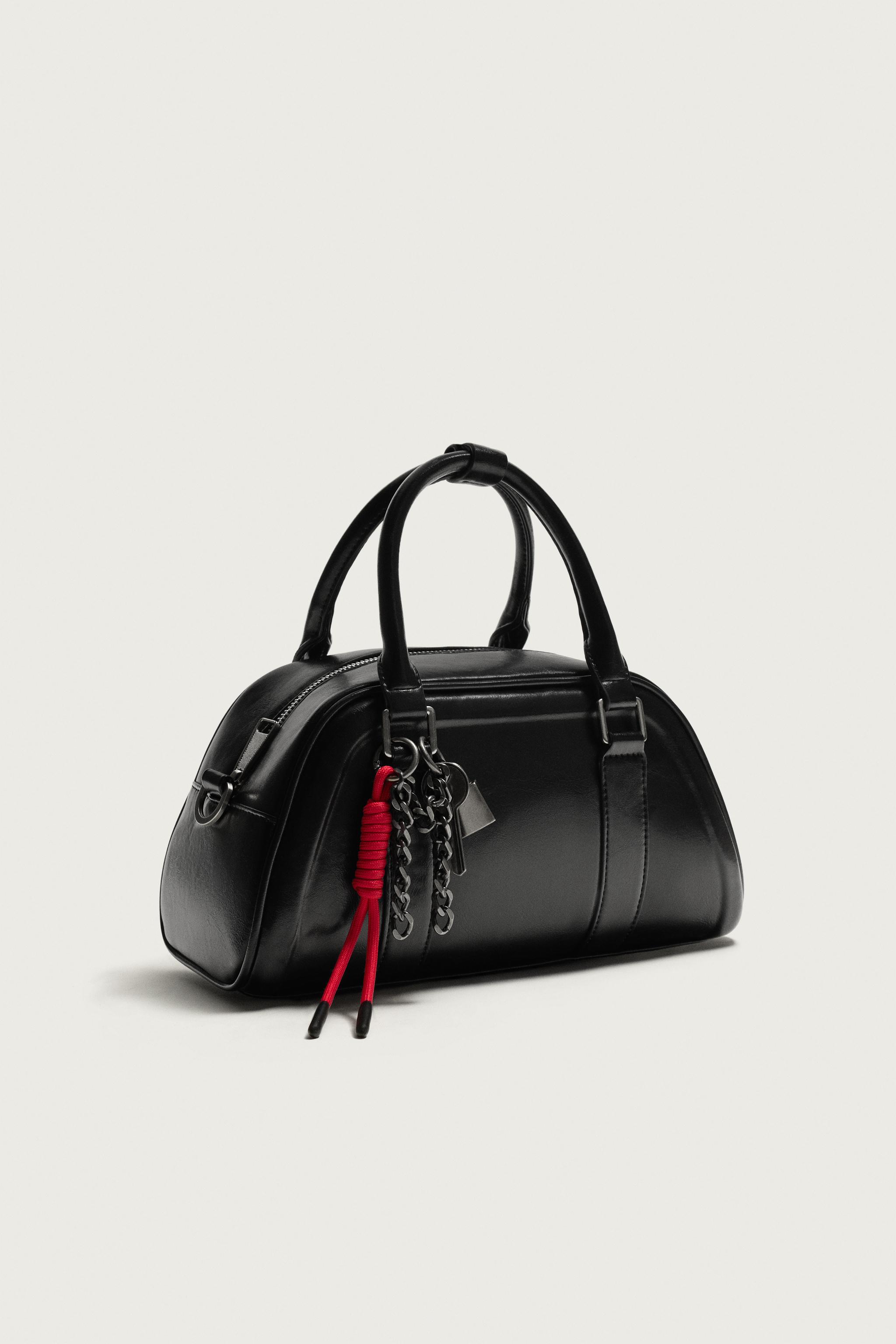 チャーム付きハンドバッグ - ブラック | ZARA Japan / 日本