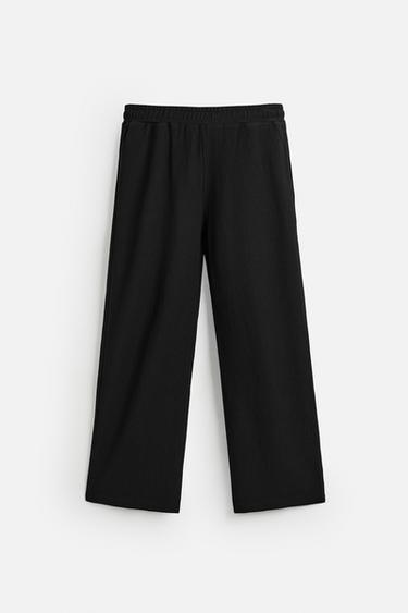 PANTALON DE JOGGING STRUCTURE VERTICALE - Noir de Zara - Image 5