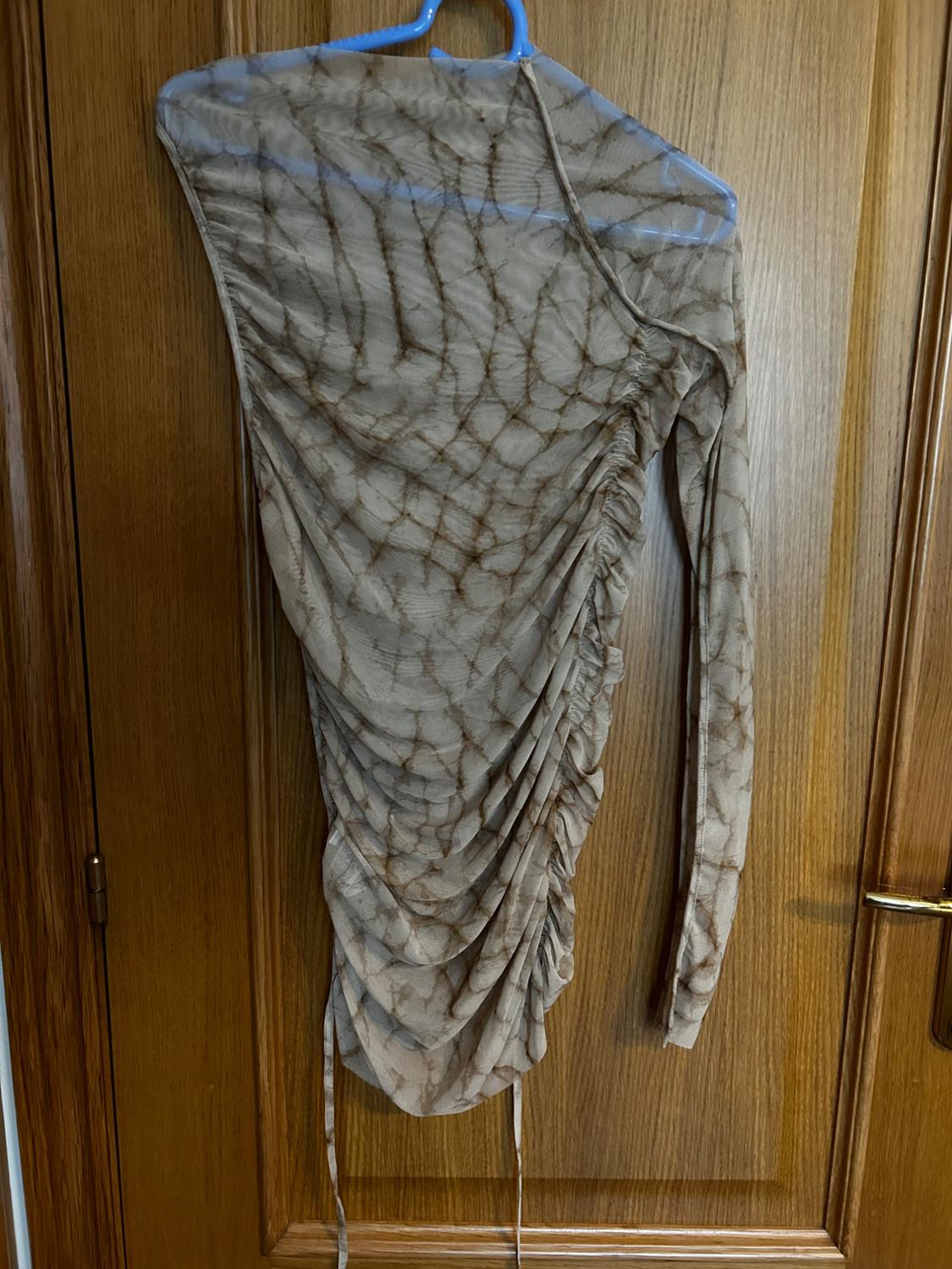 TULLE PRINTED ASYMMETRIC TOP - Image 5