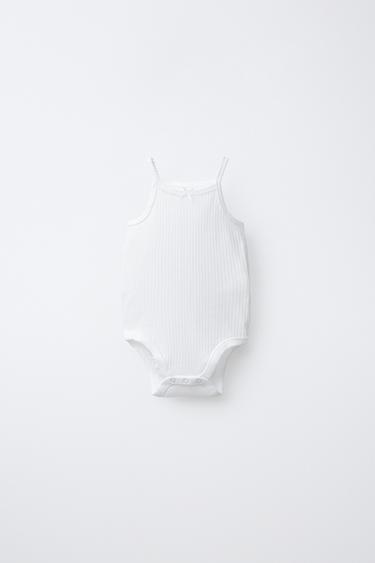 LOT DE TROIS BODYS À BRETELLES - Blanc de Zara - Image 1