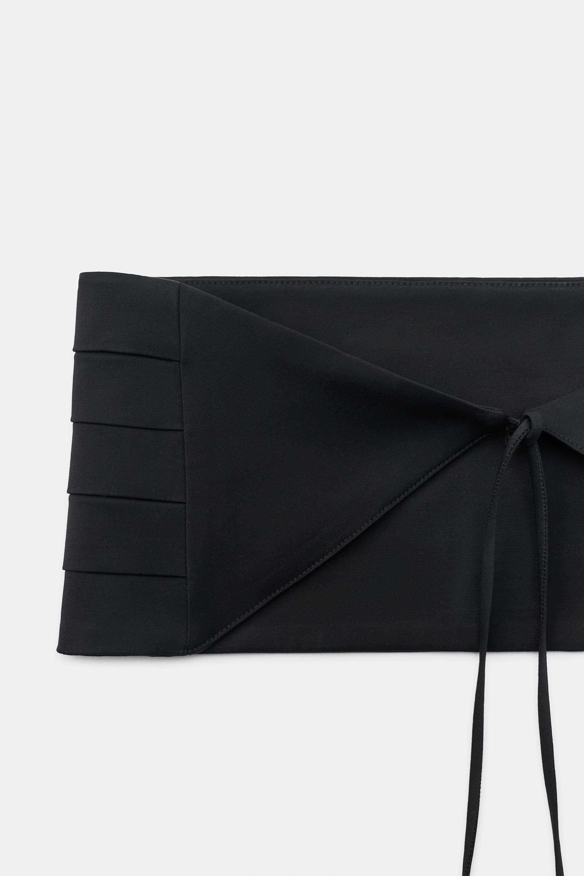 PLEATED SASH BELT