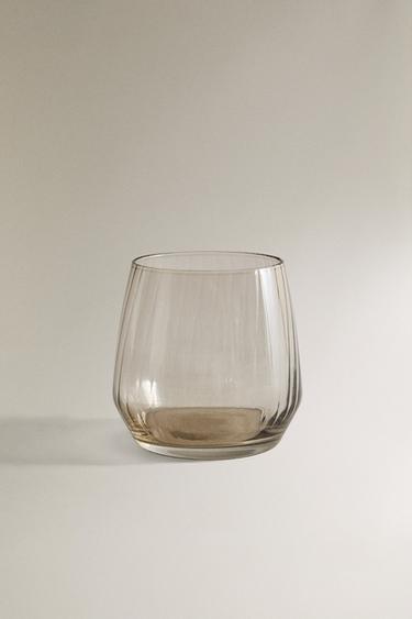 Zaras FÄRGAT DRICKSGLAS - Gråaktig - Bild 0