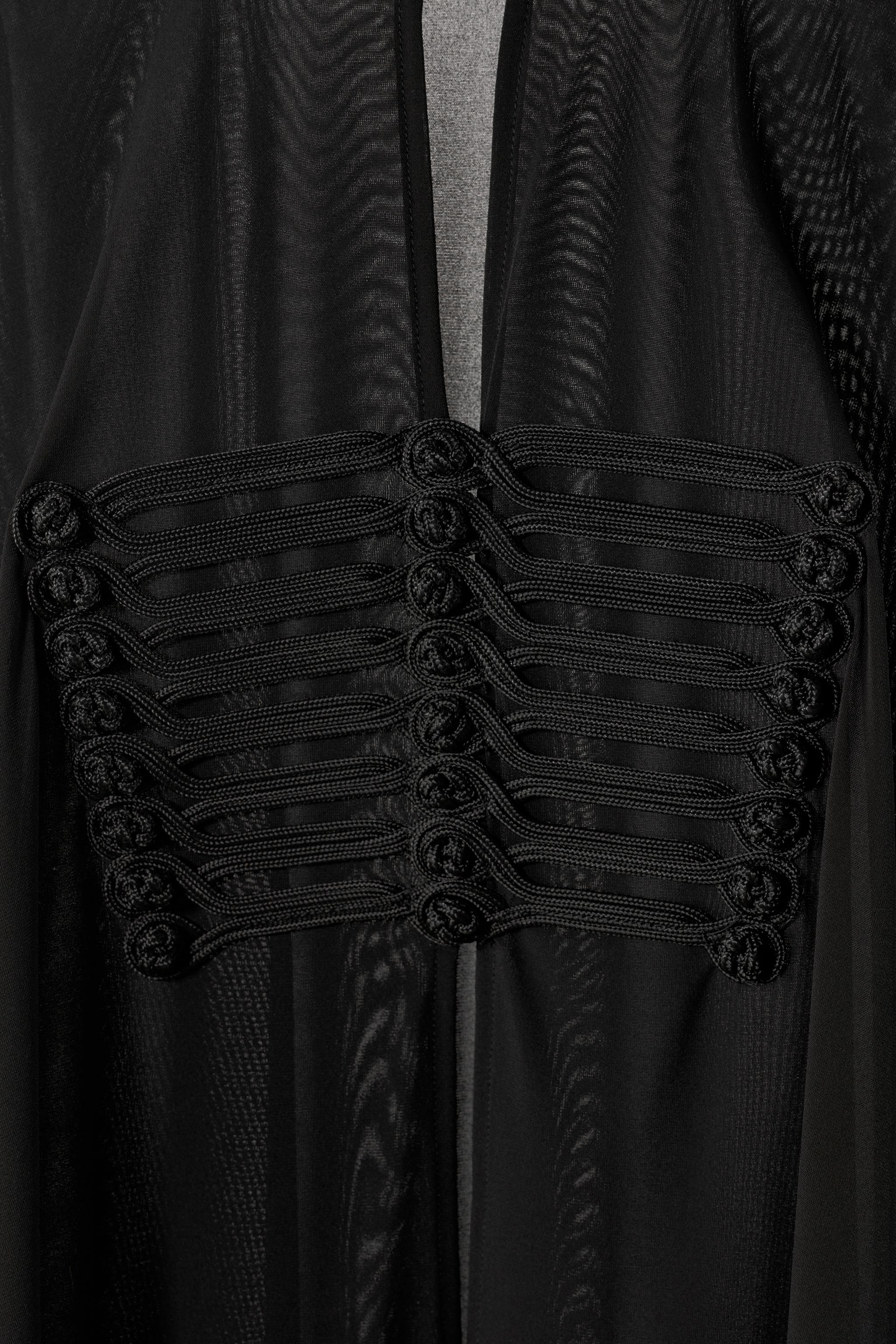 OVERSIZE FROG FASTENING BLOUSE