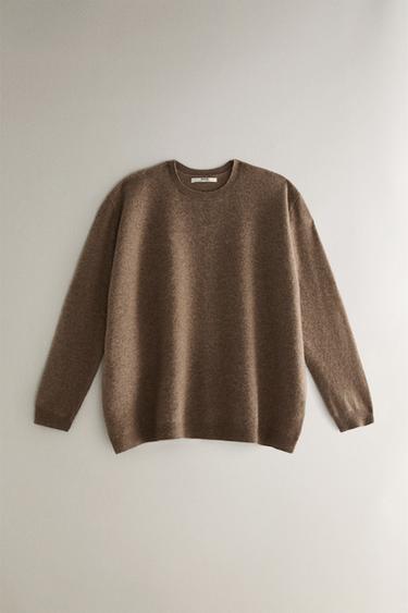 CASHMERE SWEATER - Brown / Taupe by Zara