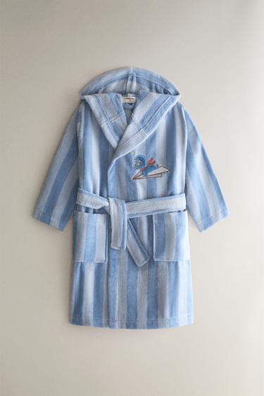 KIDS' DINOSAUR DRESSING GOWN - Blue by Zara - Image 0