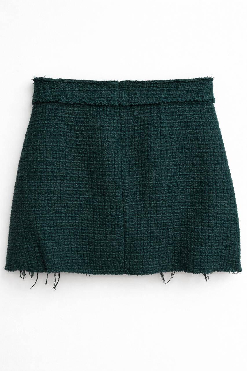 SHORT TEXTURED SKIRT - Image 3