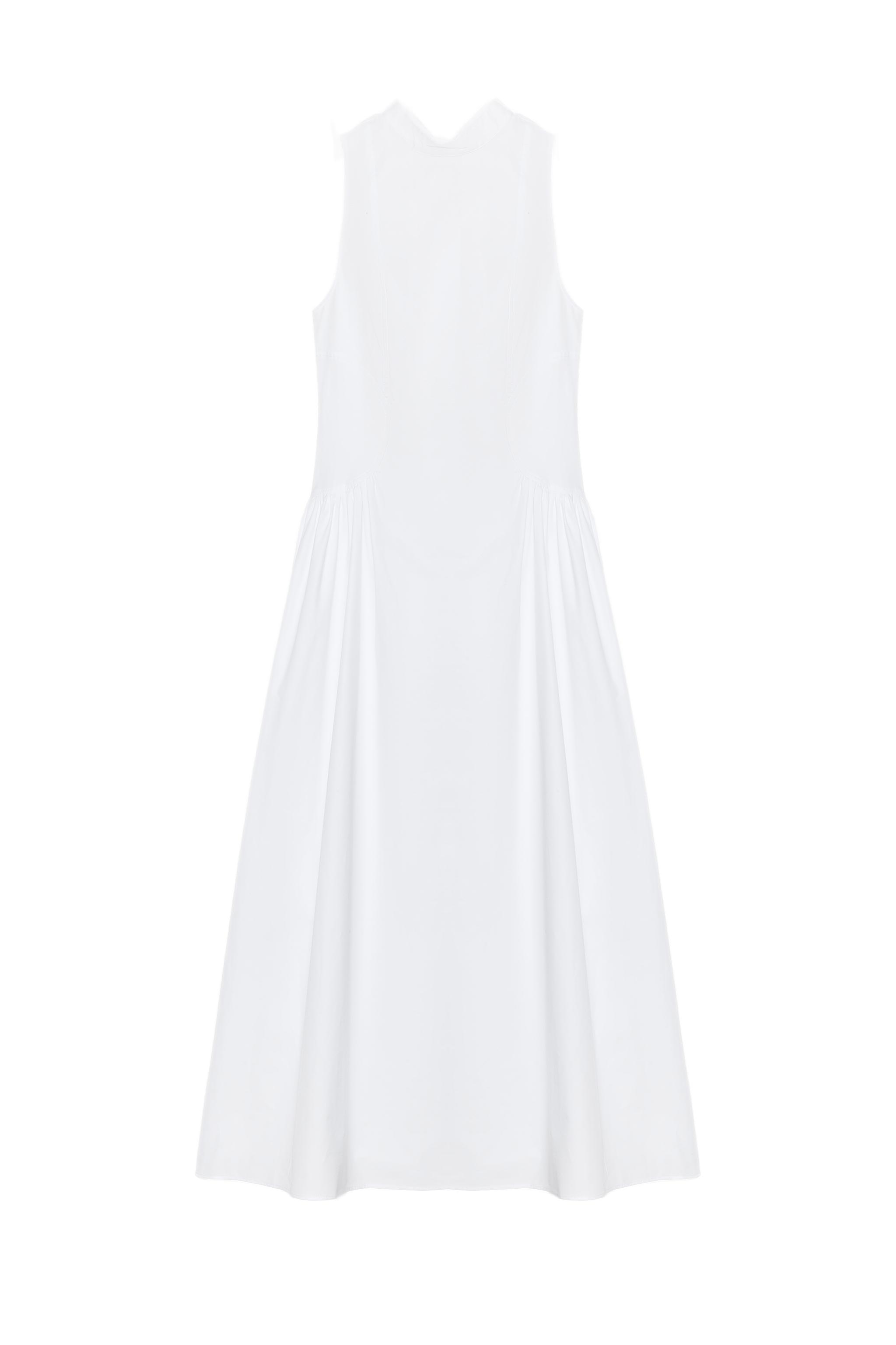 OPEN BACK MIDI DRESS - White | ZARA United States OPEN BACK MIDI DRESS - White | ZARA United States
